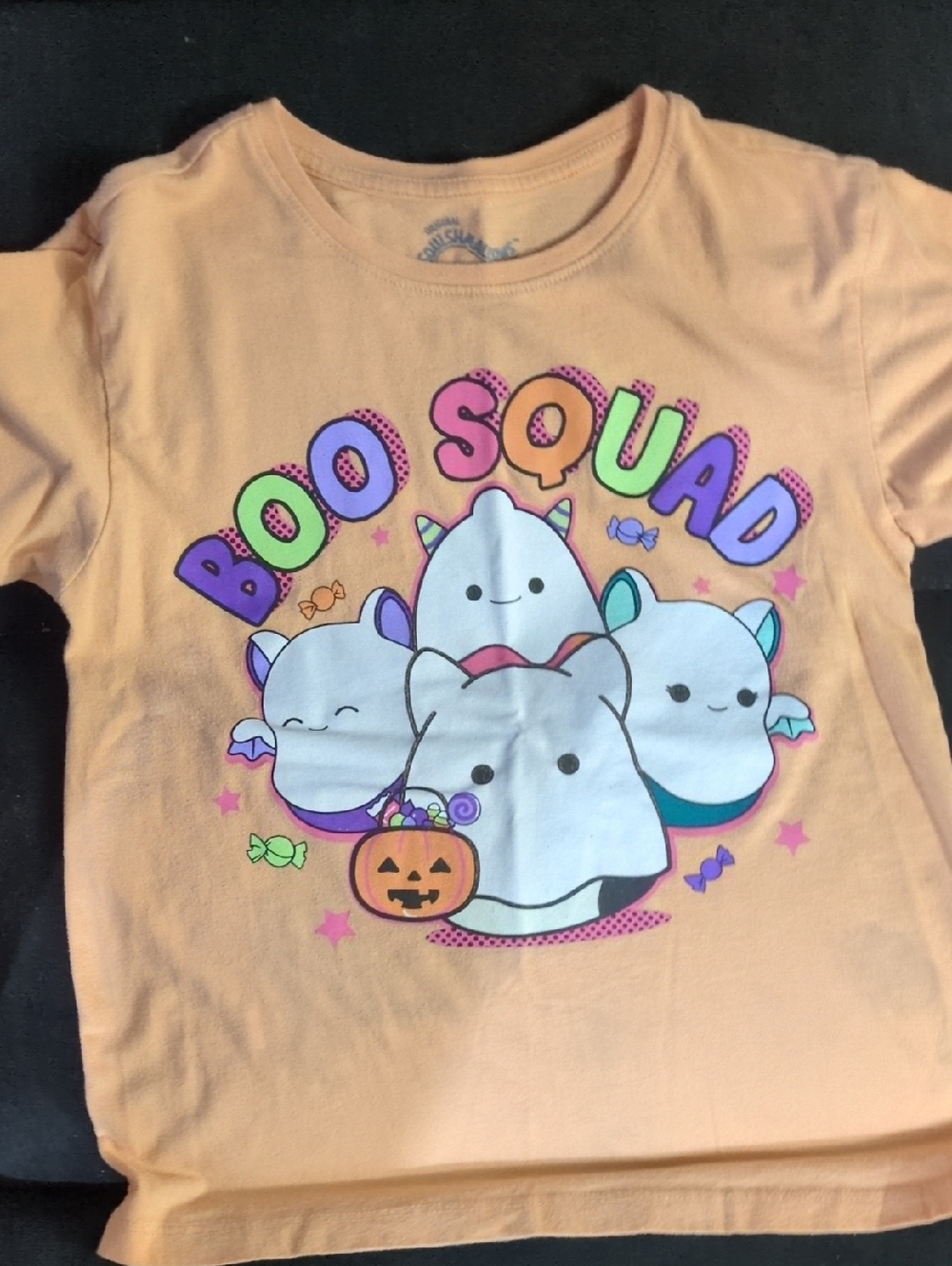 Boo Squad Peach Halloween Graphic Tee